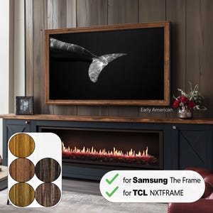 Wooden Frame for Samsung The Frame, TV Wall Mount for Your NXTFRAME Photo Frame Tv, TCL Frame Tv Bezel, Tv Sizes 32 43 50 55 65 75 85 inch
