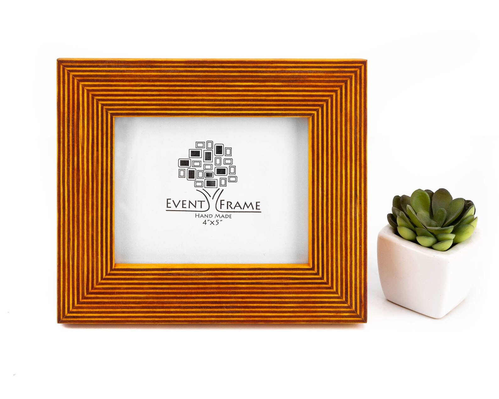 Yellow Picture Frame Wooden Photo Frame Rustic Wood Frame Etsy