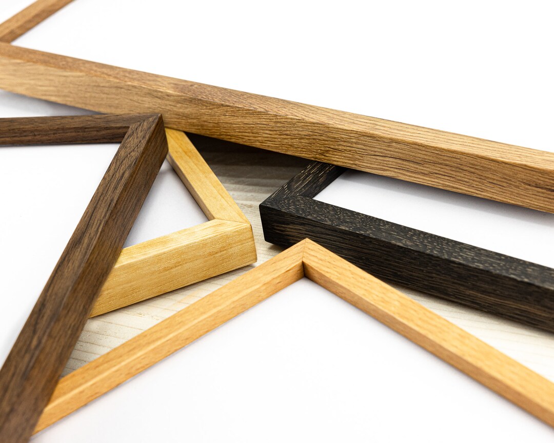 Panoramic Super Thin Picture Frame, Natural Hardwood of Your Choice in