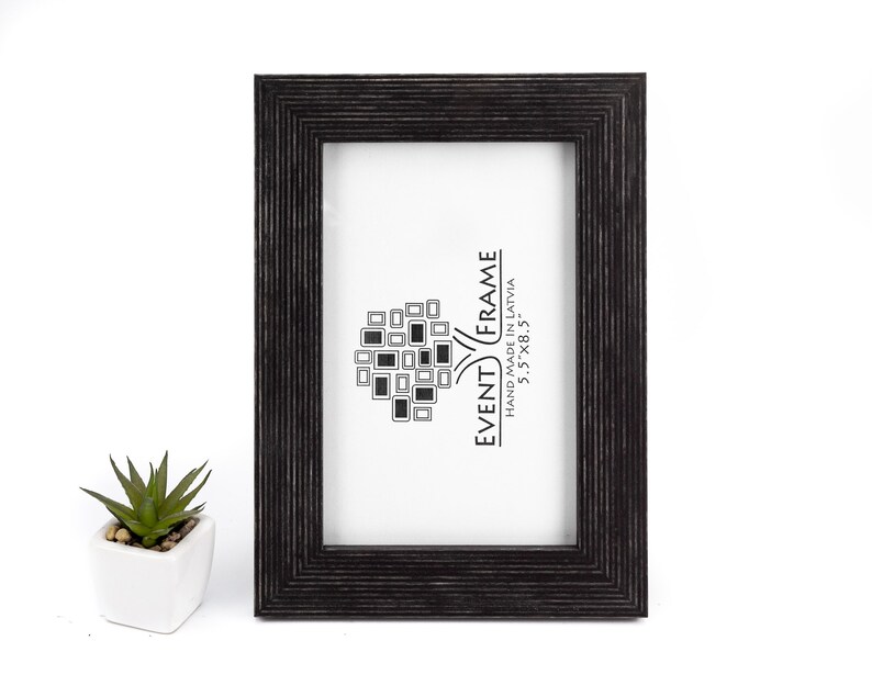 Black Picture Frame Wooden Photo Frame Rustic Frame 4x4 4x6 Etsy