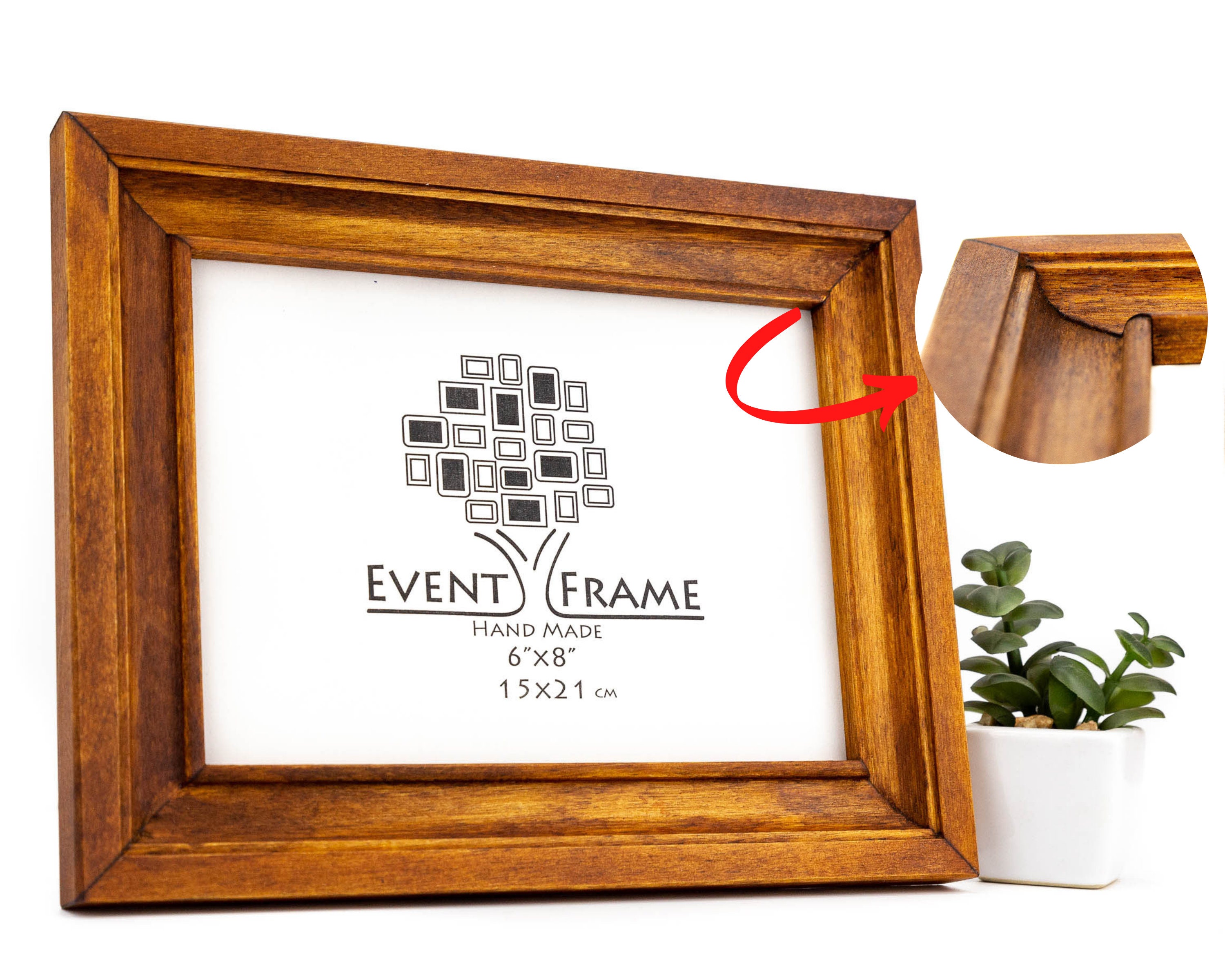 Handmade Rustic Wooden Picture Frames, Custom Size Photo Frames 1 