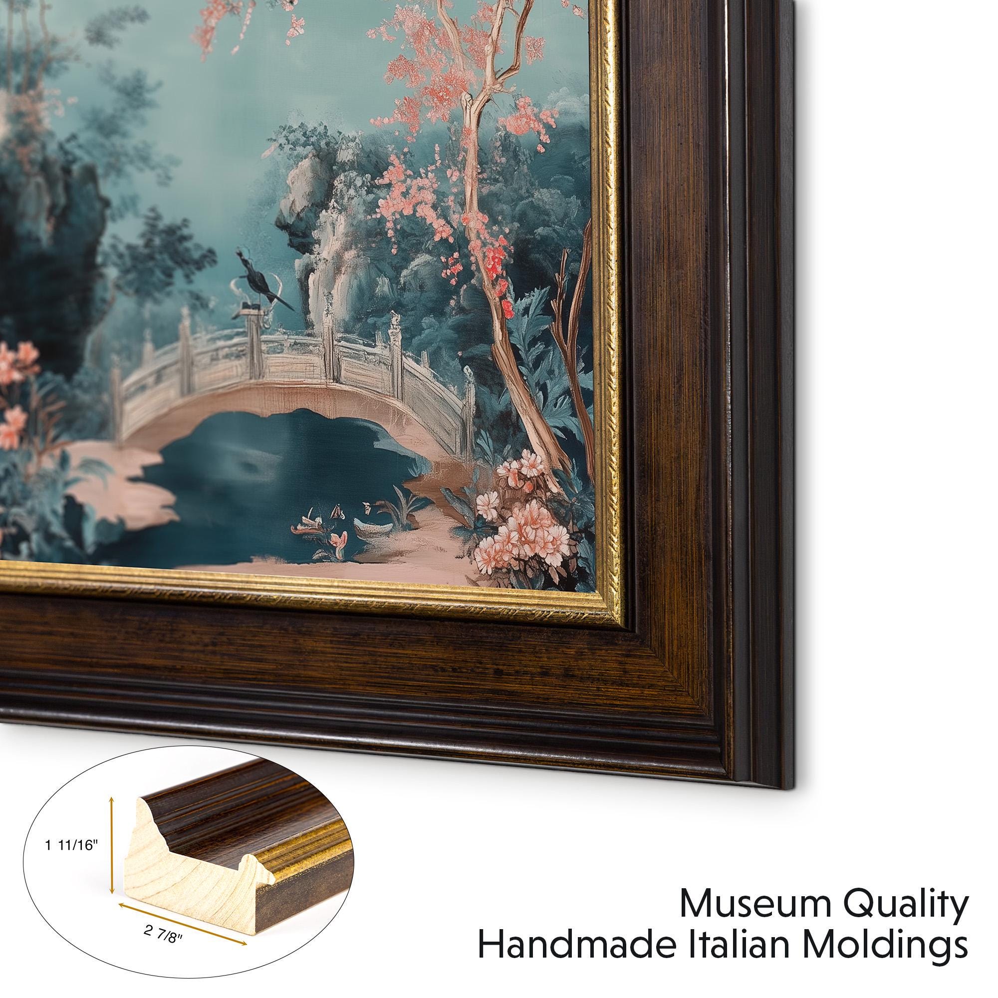 Dark Brown & Gold TV Frame for Samsung the Frame, TCL NXTVISION