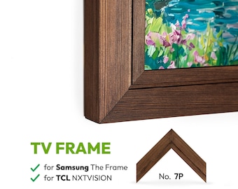 Pine Wood TV Frame, Samsung The Frame/PRO, Hisense, TCL, Customizable Television Bezel