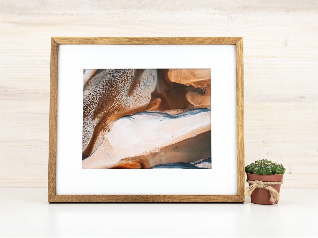 Handmade Natural Oak Picture Frame: Modern Gallery Wall Art - Etsy
