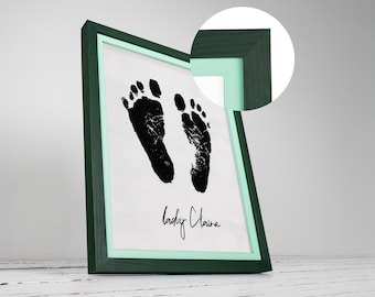 Hunter Green and Turquoise Picture Frame and Solid Wood Gallery Decor