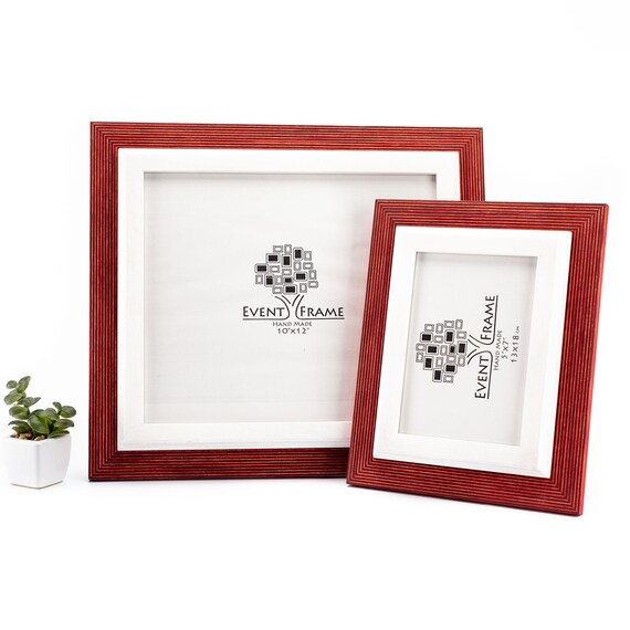 Cornice Legno 13x18cm Bianca - Con Vetro Per Foto - Per Tavolo O Parete - Design Retrò - Foto 5