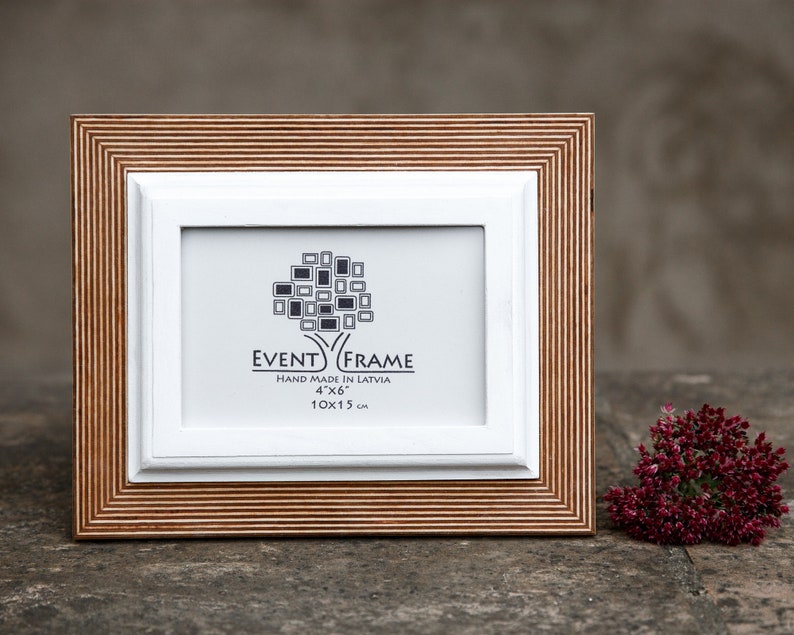 Natural White Picture Frame Wooden Photo Frame Rustic Etsy