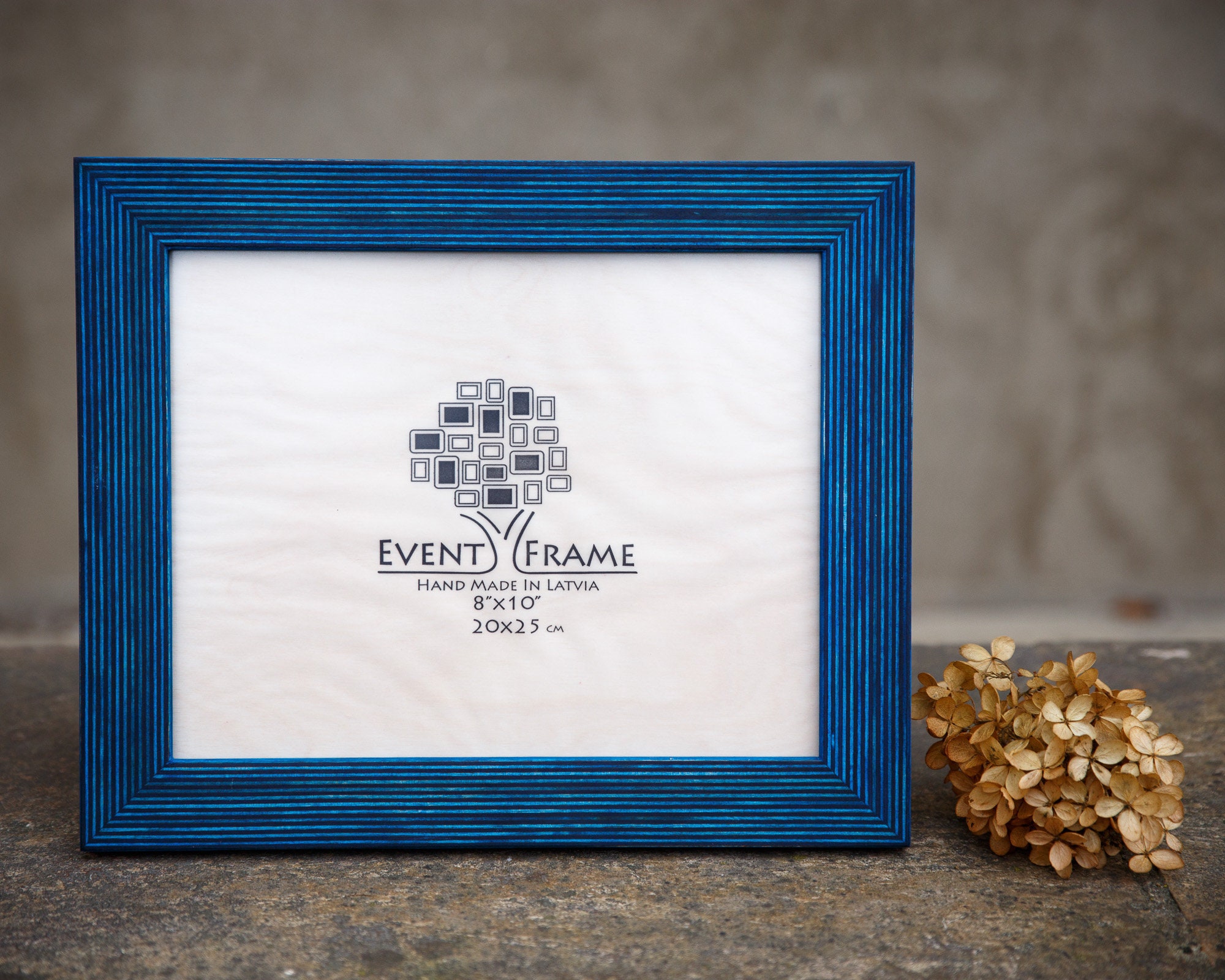 Standard Blue Wooden Picture Frame