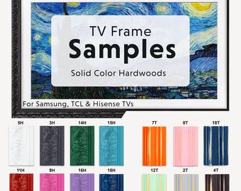 Wzór kolorowej ramki telewizora: Jednolita ramka do telewizorów Samsung, TCL, Hisense