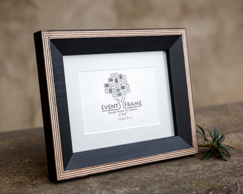 Black Matboard Frame for 4x6 Artwork 10x15 cm Photo Etsy