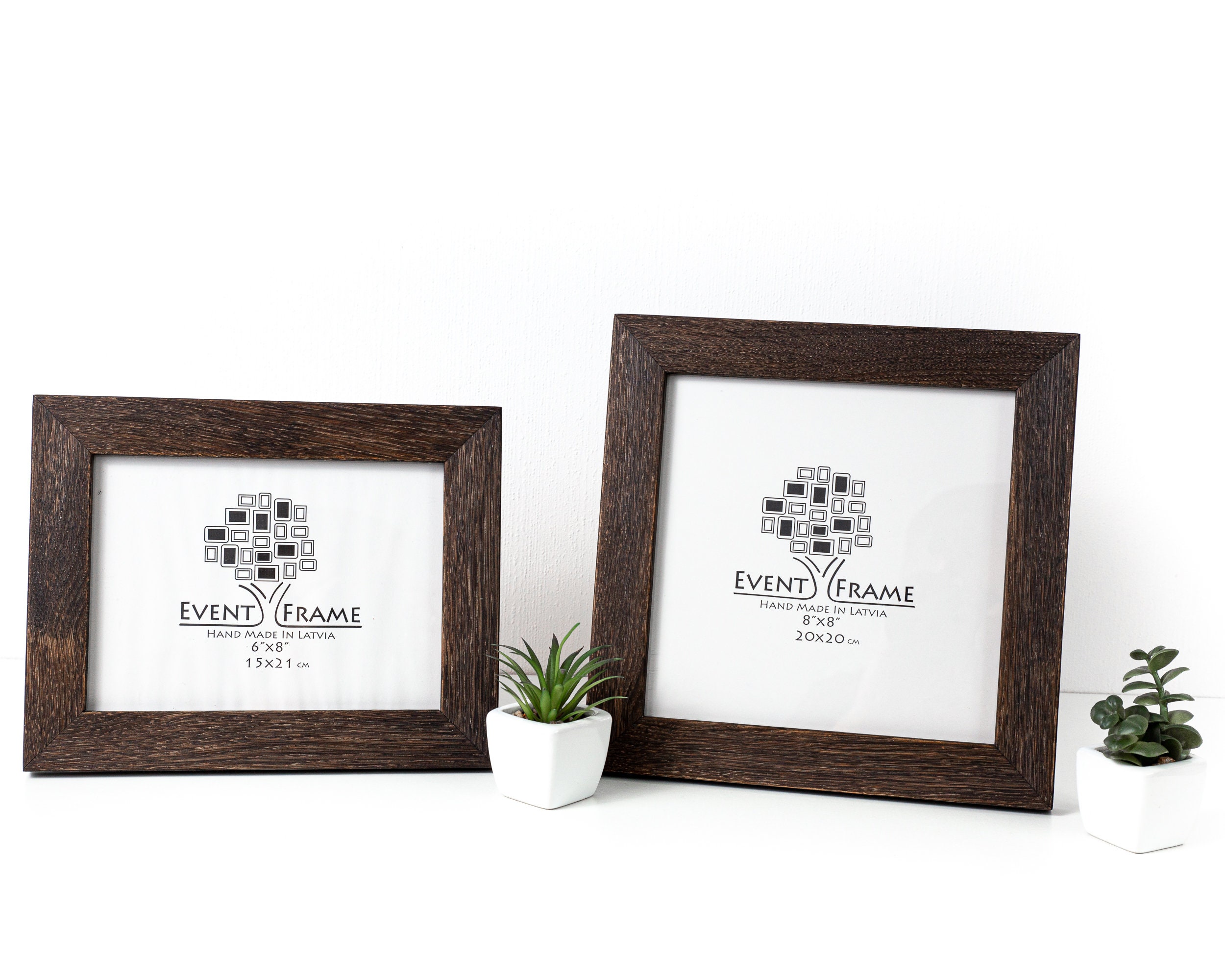 Black Oak Picture Frame Custom Sizes Wood Photo Frame Etsy