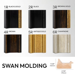 Wooden TV Frame Bezel: Gold, Champagne, Brown & Black - Samsung Frame, TCL, Hisense image 2