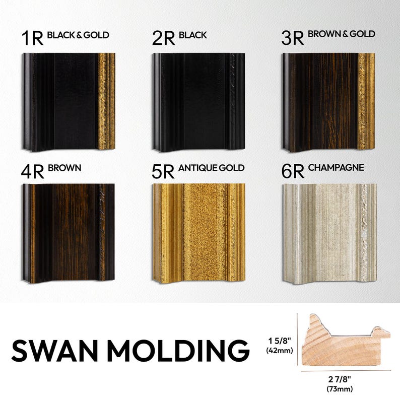 Wooden TV Frame Bezel: Gold, Champagne, Brown & Black - Samsung Frame, TCL, Hisense image 2