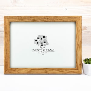 Cadre photo fait main en bois de chêne naturel, qualité supérieure, cadre personnalisé 5 x 7, 8 x 10, 9 x 12, 10 x 14, 24 x 36, 16 x 20, 18 x 24, A3, A1