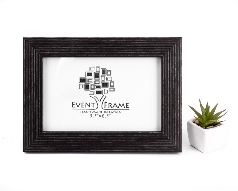Black Picture Frame Wooden Photo Frame Rustic Frame 4x4 4x6 Etsy