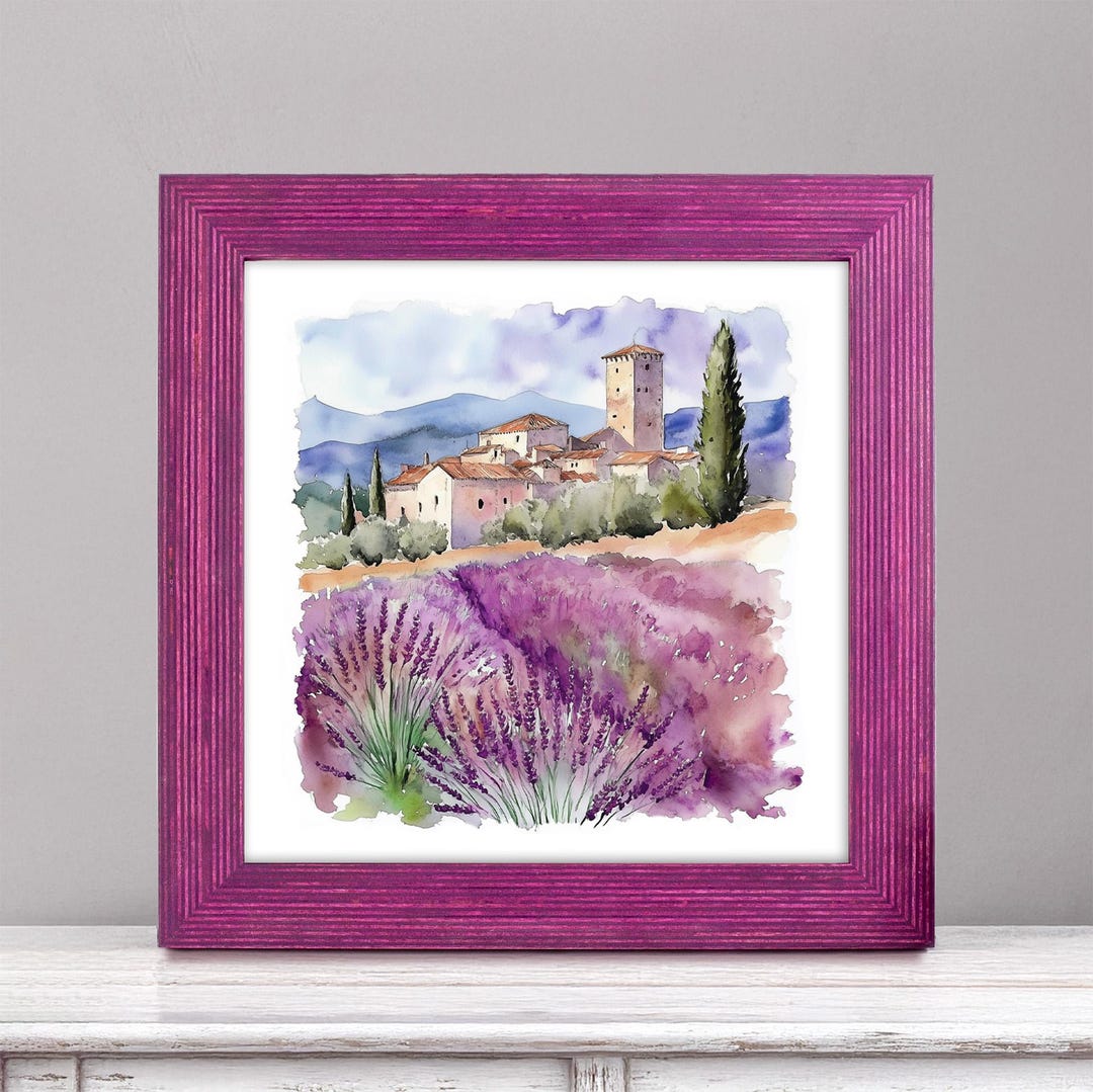 千波 G 紫色 木製額縁 F10 千波 G 紫色 木製額縁 F10 Wooden Purple Picture Frame: Handmade Art