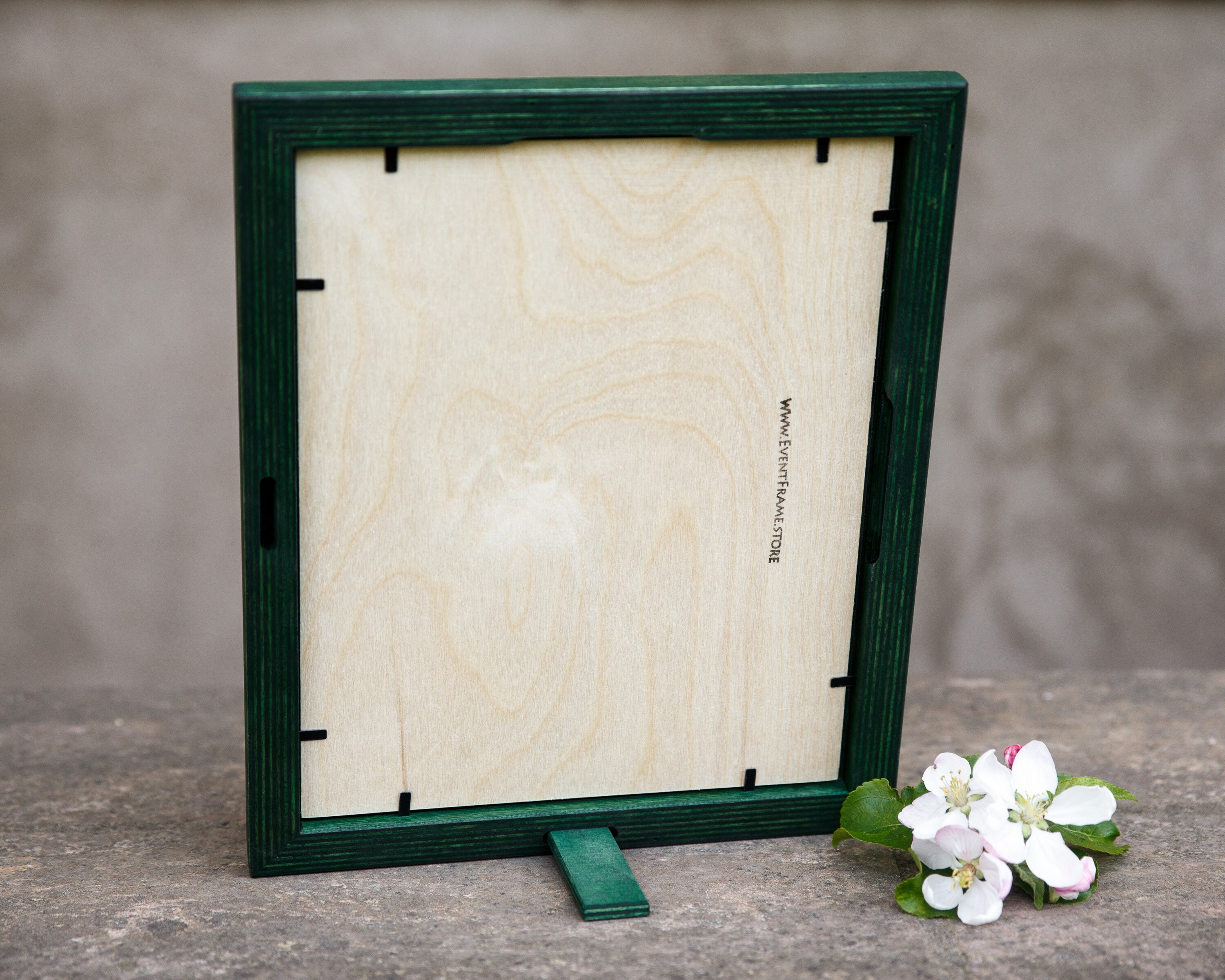 Green Picture Frame Wooden Handmade Frame Rustic Frame 4x4 Etsy UK