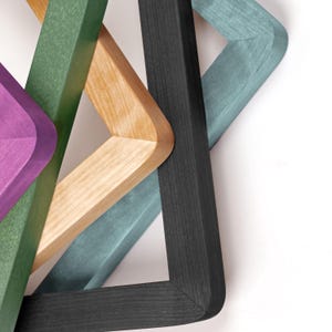 Handmade Round Corner 1 inch Picture Frame: Made From Baltic Hardwood, Custom Size