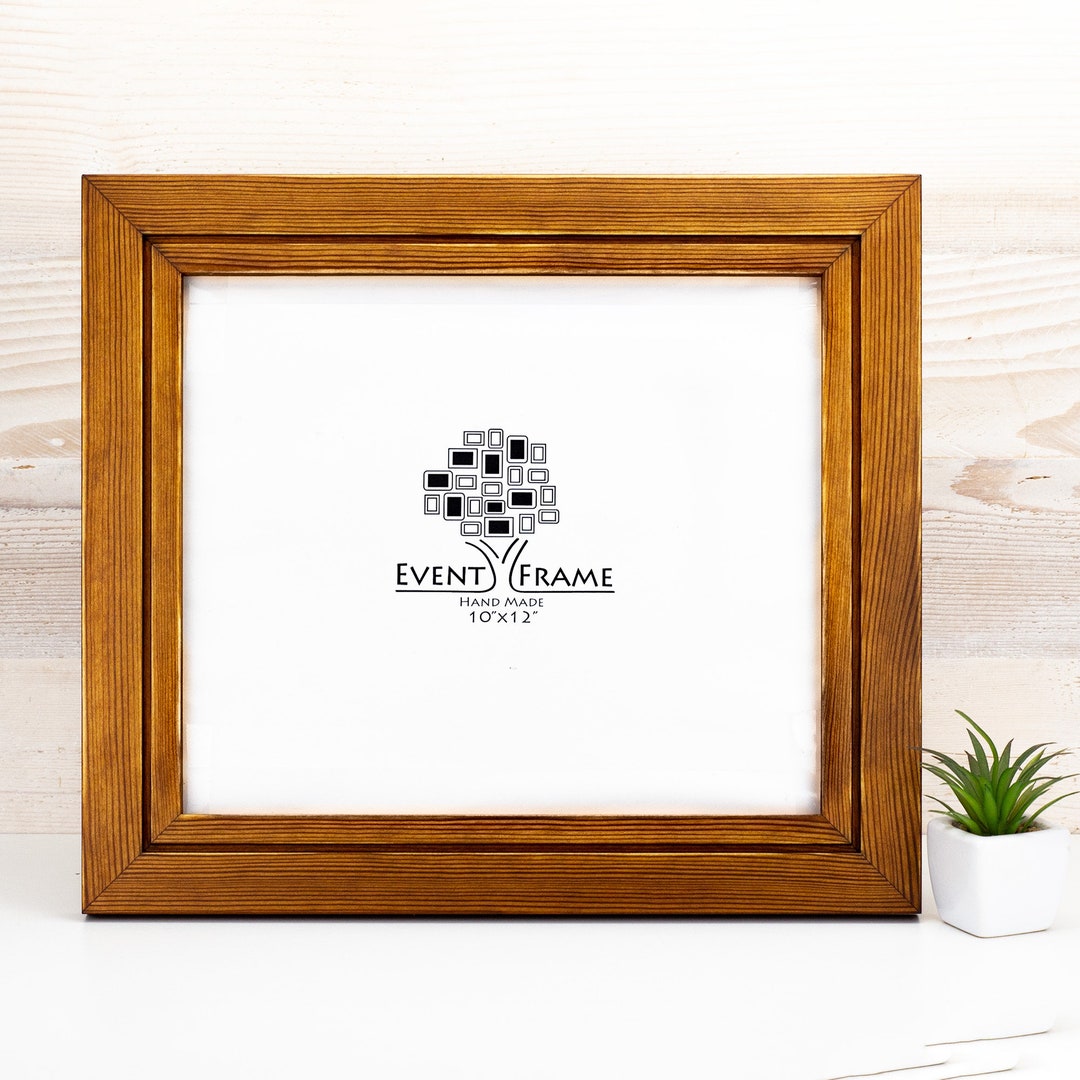 Handmade Rustic Picture Frame Distressed Honey Brown Photo Etsy