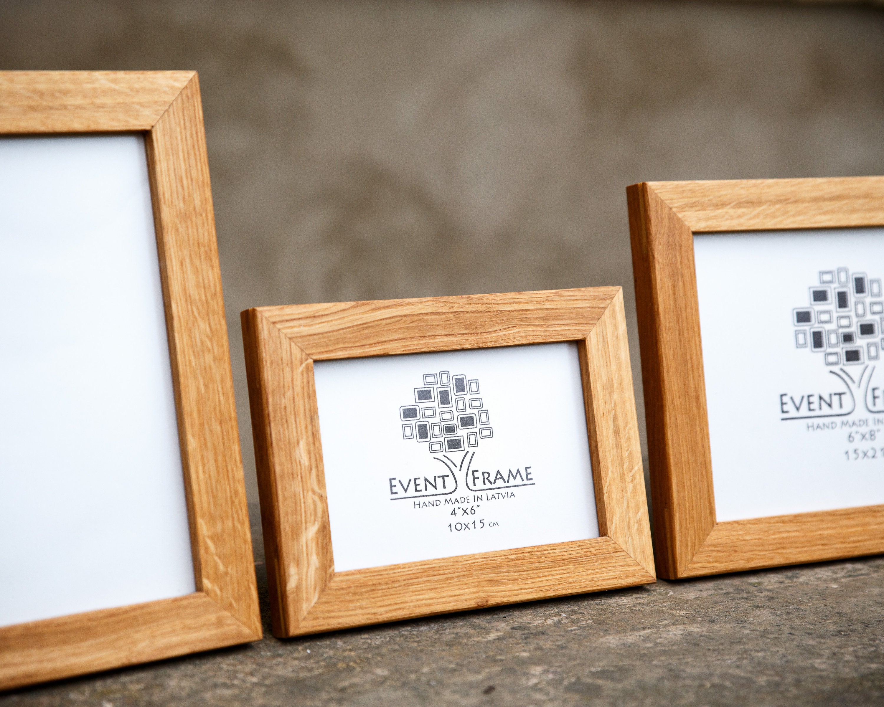 Oak Photo Frame From Solid Hardwood Custom Sizes 4x4 up to Etsy