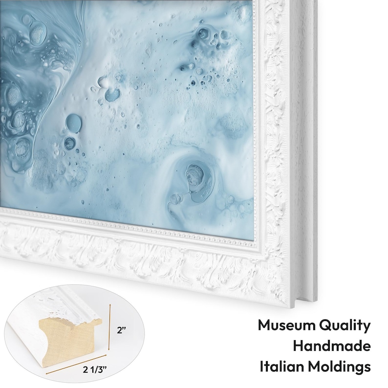 Colorful Ornate TV Frame for Samsung The Frame, Baroque Inspired TCL NXTVision, Hisense Canvastv Mount image 8