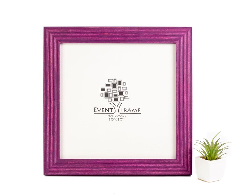 Purple Picture Frame Wood Photo Booth Frame Gallery Wall Etsy Canada