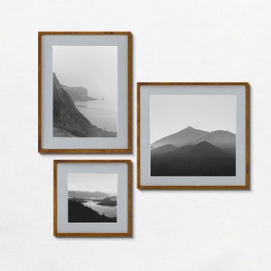 Superdunne bruin eiken fotolijst, handgemaakte moderne fotolijst, aangepaste formaten, kies de kleur van het onderbord: A1, A3, A4, 12 x 18, 16 x 20, 24 x 36 10 x 10