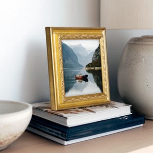 Antique Gold Picture Frames, Ornate Gold Vintage Picture Frame, Wooden Gallery Wall Frames for Your Art, Frame Sizes A4 A5 4x6 5x7 8x10 9x11