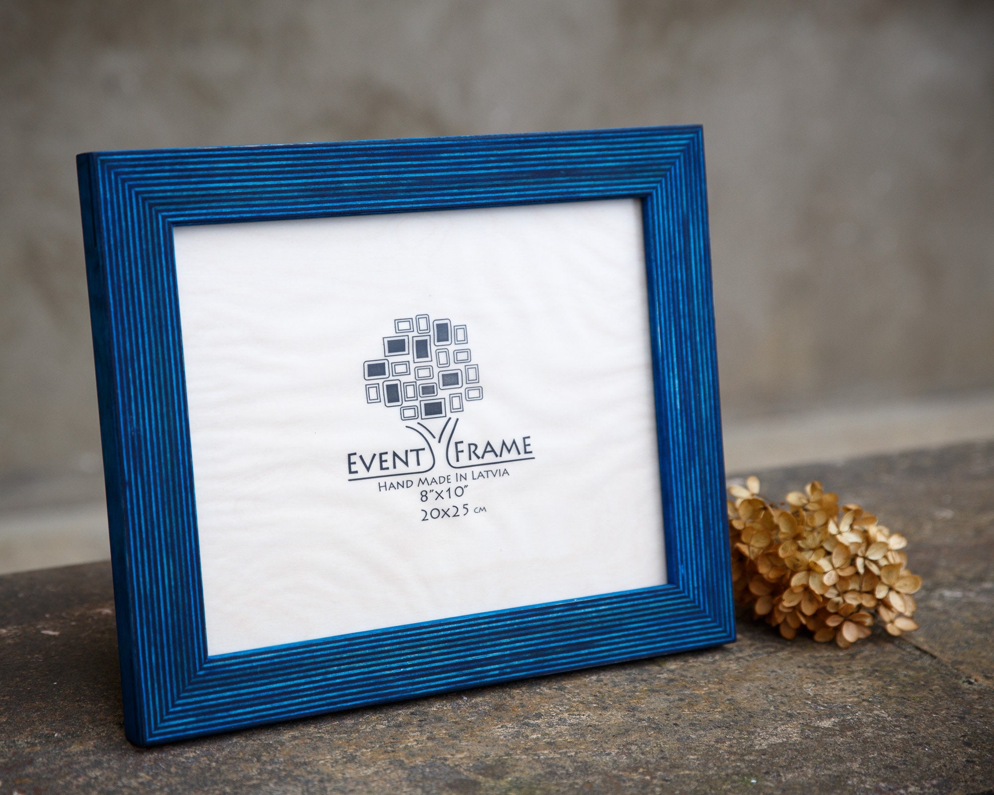 Standard Blue Wooden Picture Frame
