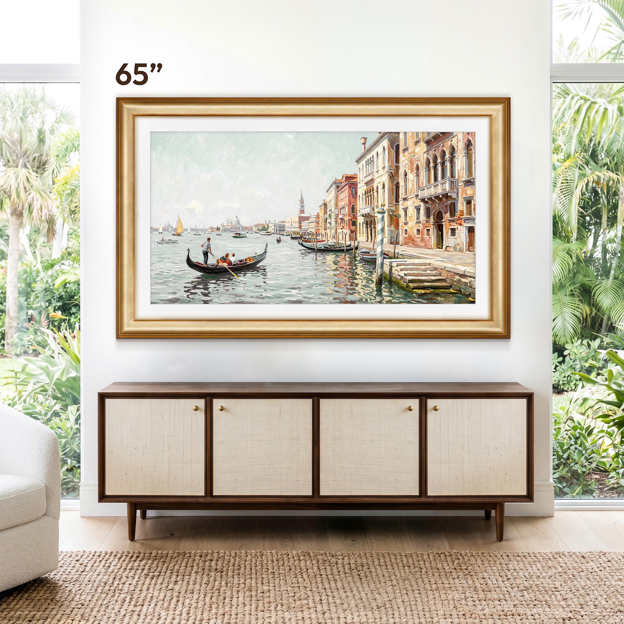 Metallic Gold TV Frame Bezel Custom Made for Samsung the Frame