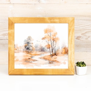 Natural BIRCH Picture Frame in Flat Style, Handmade Solid Hardwood Photo Frame, Modern Gallery Wall Frames, Custom Size A1 5x7 11x17 24x36