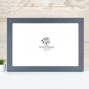 Grey Wooden Picture Frame, Handmade Custom Size Photo Frame, Stripy Design Poster Frame A1 A2  5x7 10x10 8x10 12x18 16x20 18x24 20x30 24x36