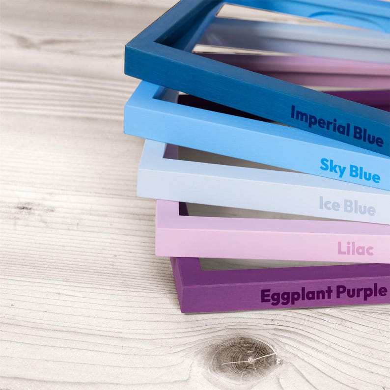 Colorful Picture Frames Custom Size, Vibrant and Pastel Thin Frames for ...