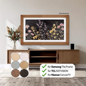 Cadre TV en chêne pour Samsung The Frame, Hisense CanvasTV, TCL NXTVISION - Installation facile