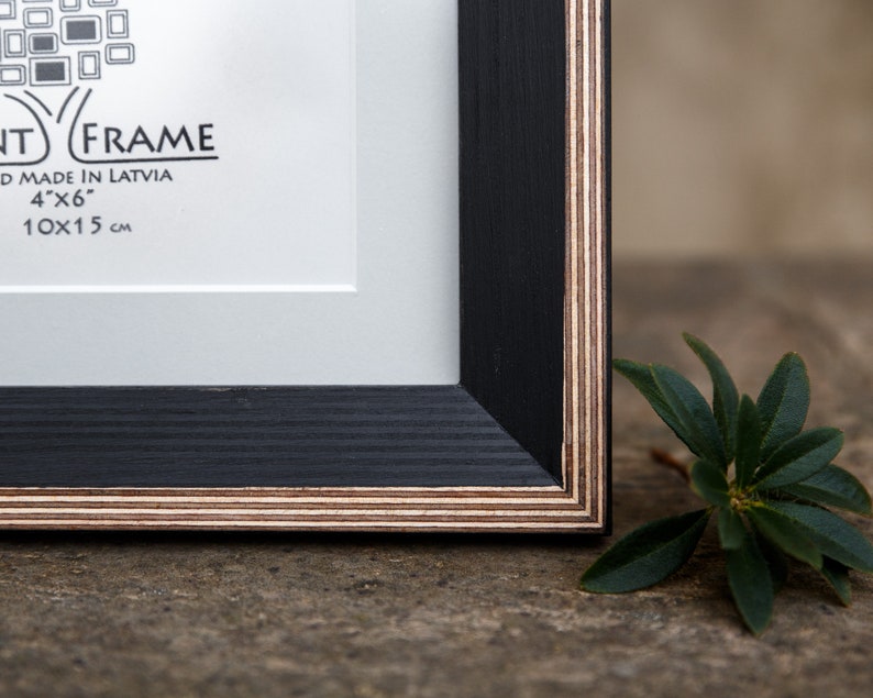 Black Matboard Frame for 4x6 Artwork 10x15 Cm Photo Etsy