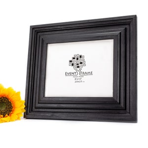 Black Empire Style Gallery Wall Frame, Antique Wooden Photo Frame, Handmade Deluxe Artwork Frame, Custom Size A1, A2, A3, 9x12, 12x18, 24x36