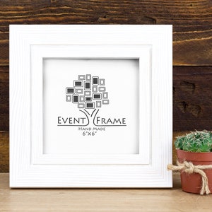 Handgemaakte witte fotolijst, aangepaste fotolijst van grenen hardhout, modern aangepast formaat lijst 4 x 4 8 x 12 12 x 18 14 x 14 18 x 24 16 x 24 24 x 36 A3 A2 A1