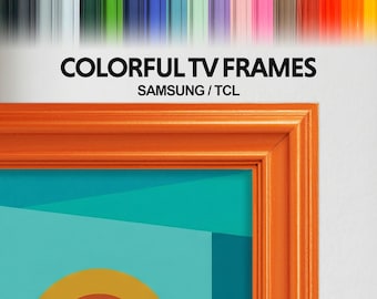 Colorful Wooden frames for Samsung The Frame & TCL NXTVISION –  Handcrafted Pine Molding, Custom TV Bezel