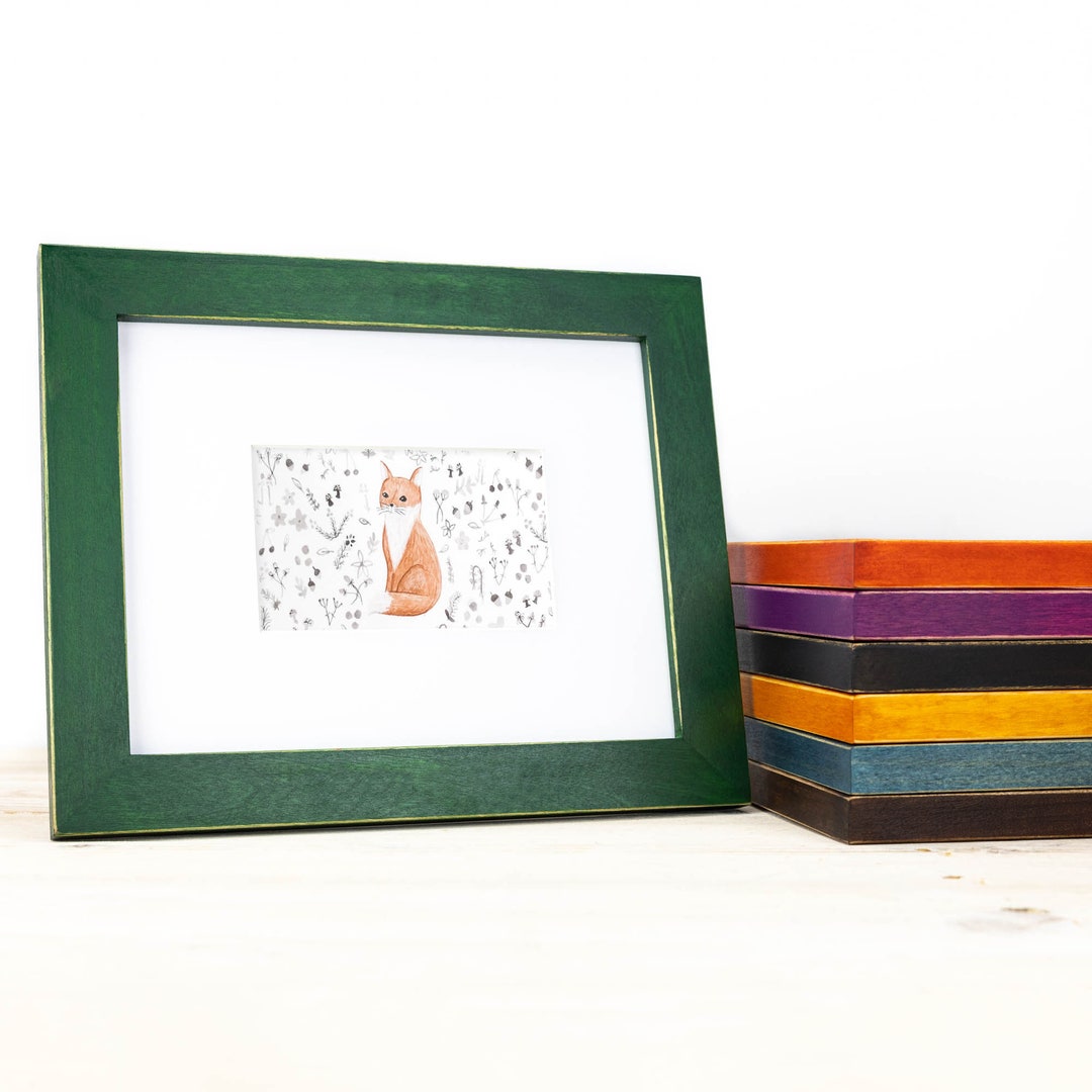 Distressed Matted Picture Frame, Custom Photo Frame, Handmade Bohemian