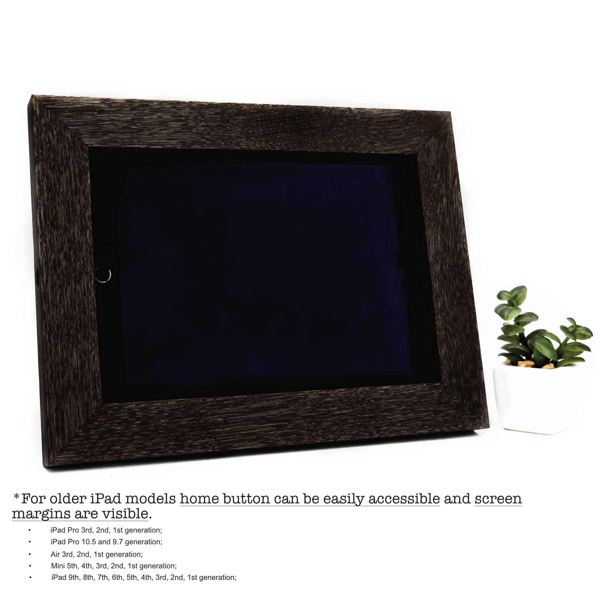 Handmade Oak Wood iPad Frame: Desk & Wall Mount Tablet Stand - Etsy
