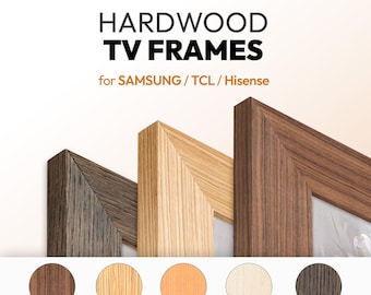 Hardwood TV Frames – Walnut, Oak, Maple, Beech for Samsung, Hisense, TCL TVs