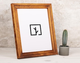 Solid Wood Picture frame Made from Solid Birch Hardwood - Available in Custom Sizes!