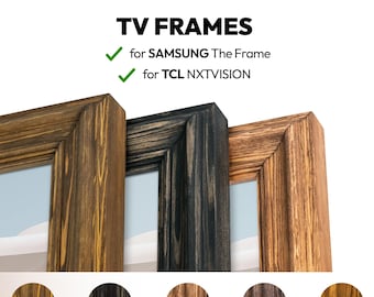 Wooden TV Frame for Samsung the Frame & TCL Nxtvision: Pine Bezel