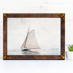 Marco de fotos moderno de mediados de siglo, diseño vintage, decoración de granja clásica hecha a mano, decoración de casa de lago, tamaño A1, A2, 20 x 28 x 24 x 36
