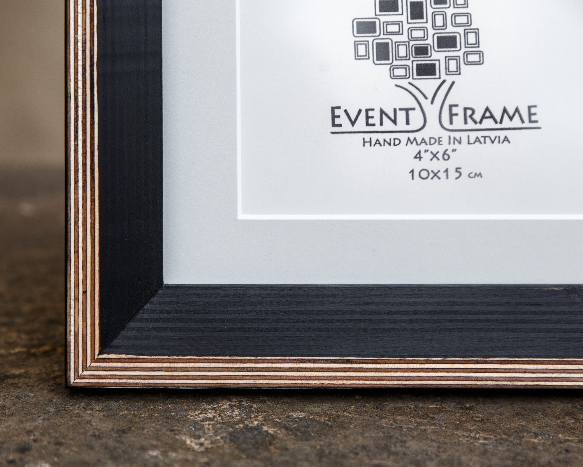 Black Matboard Frame for 4x6 Artwork 10x15 cm Photo Etsy