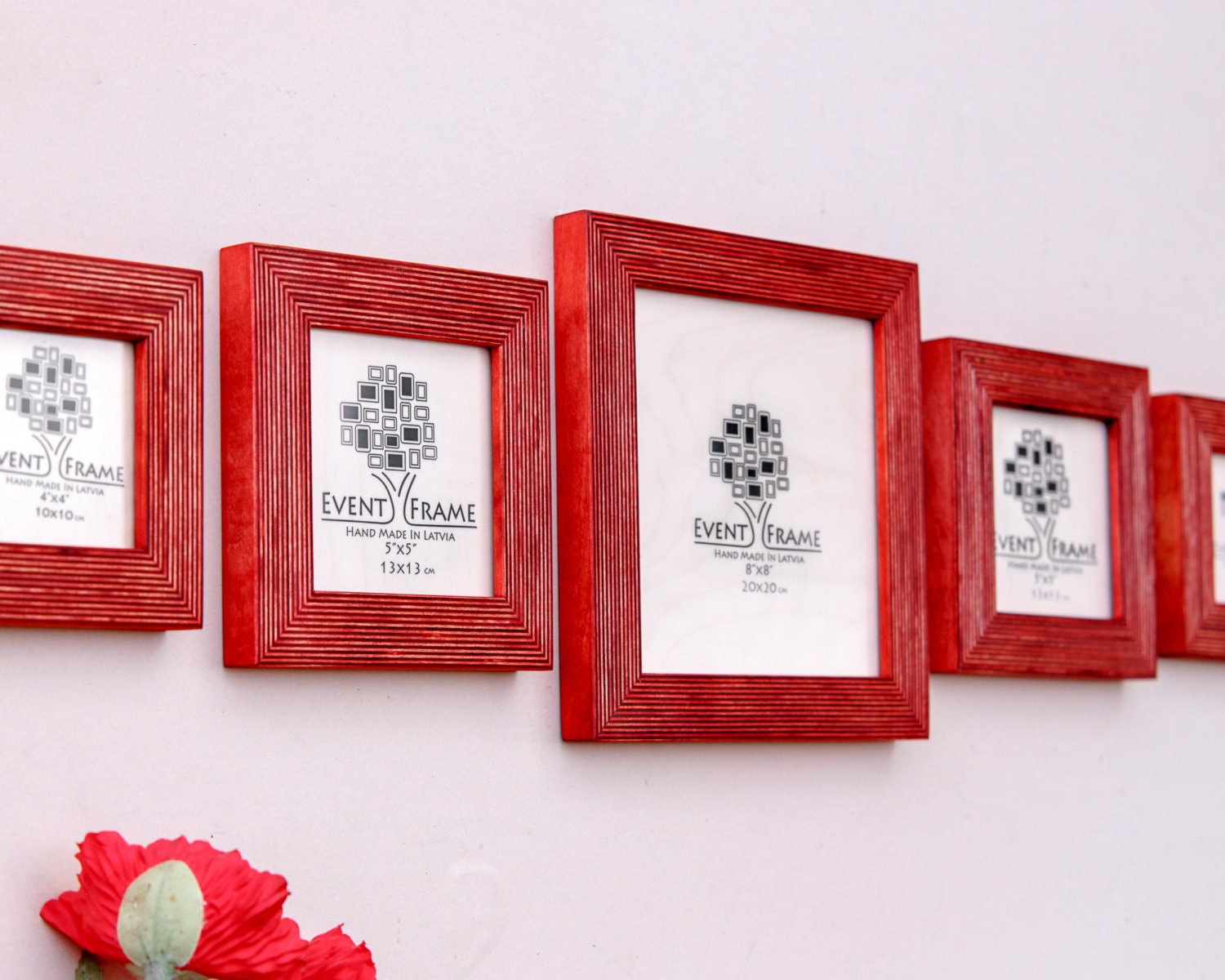 Square Picture Frame Set of 5 Frames Sizes 8x8 Etsy