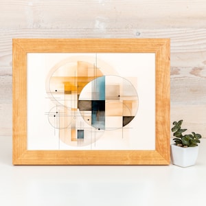 Natural ALDER Picture Frame in Flat Style, Handmade Solid Hardwood Photo Frame, Modern Poster Frames,Custom Size A1 A2 5x7 11x14 18x24 24x36