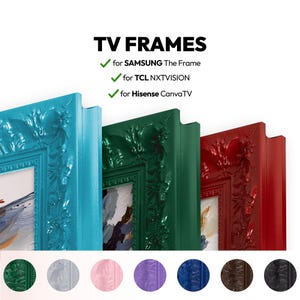 colorful ornate tv frame 65 for Samsung The Frame 65 inch tv frame tv frame colorful, modern frame tvs tcl tv bezel