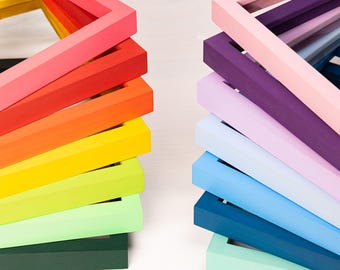 Vibrant Colorful Frames for Pictures, Artworks and Prints, Wooden Custom Size