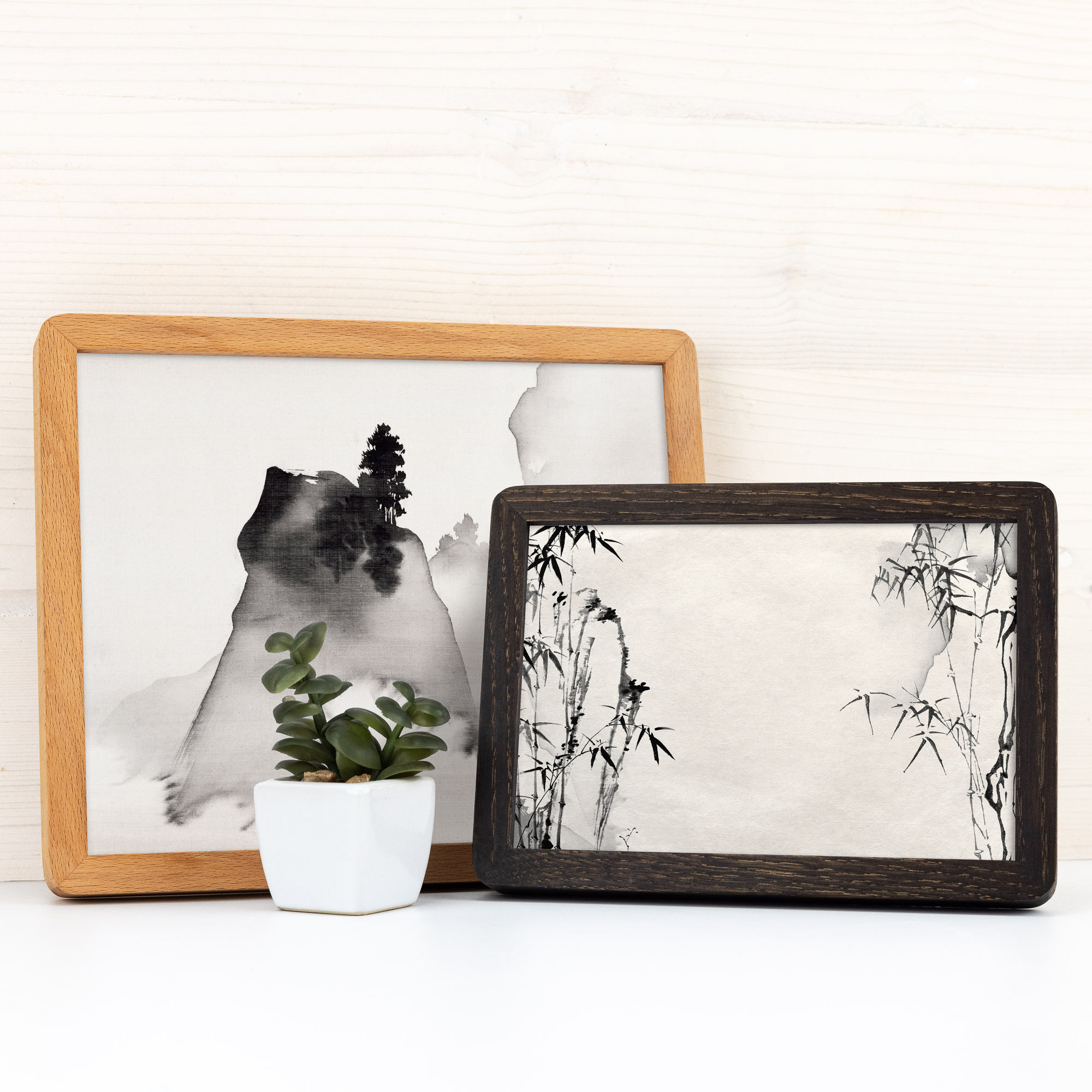 Cornice In Legno Massello Con Vetro Vero – Moderna, 35.6x22.5 Cm – Made In USA
